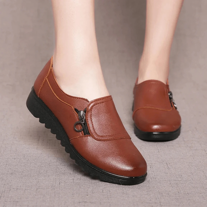 Levoire | Chaussures À Enfiler À Fermeture Éclair Pour - Femmes - Confortable Beige