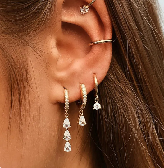 Levoire | Ensemble De Boucles D'Oreilles Élégantes Or Linde Boucles d'oreilles Setti