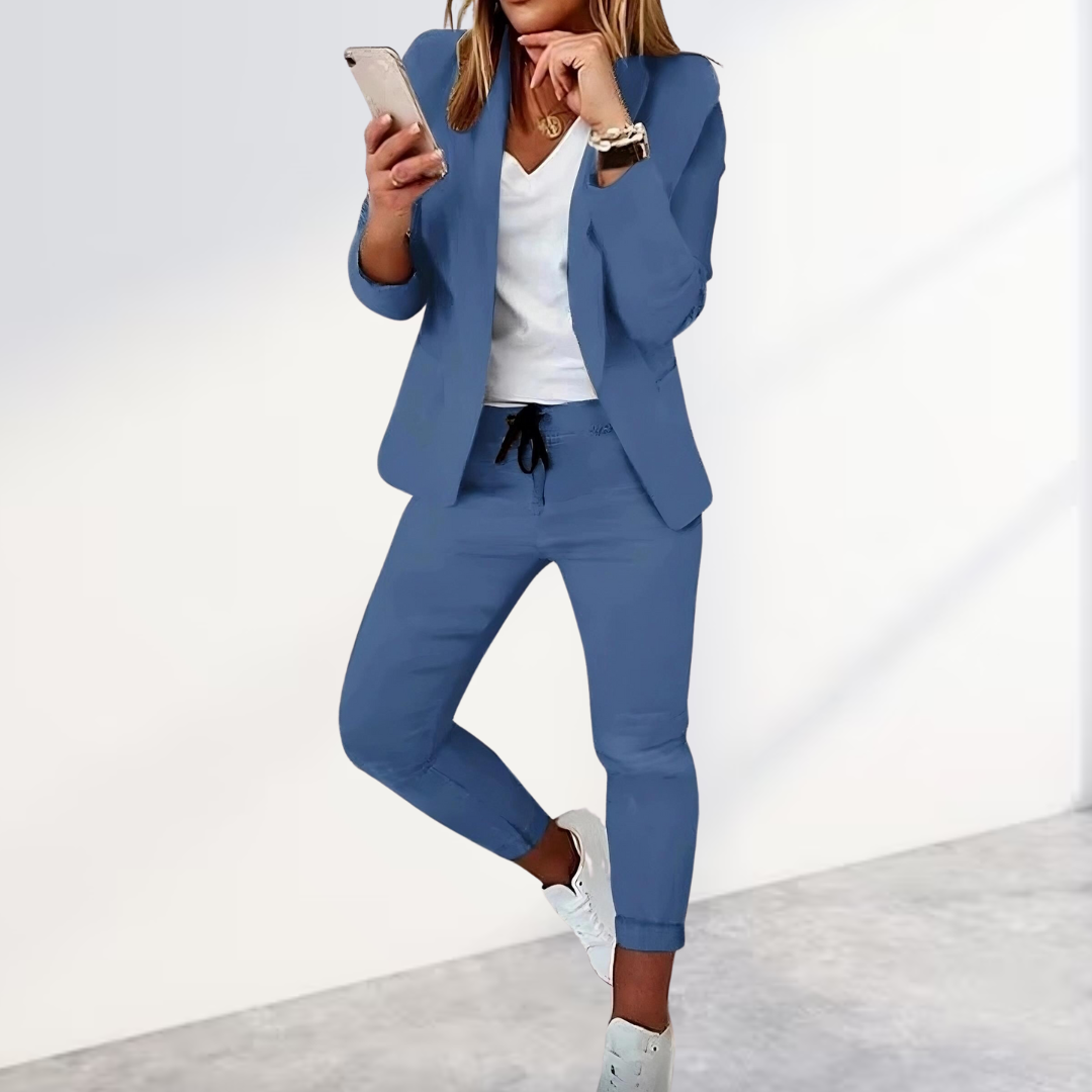 Levoire | Blazer Et Pantalon Élégants Bleu