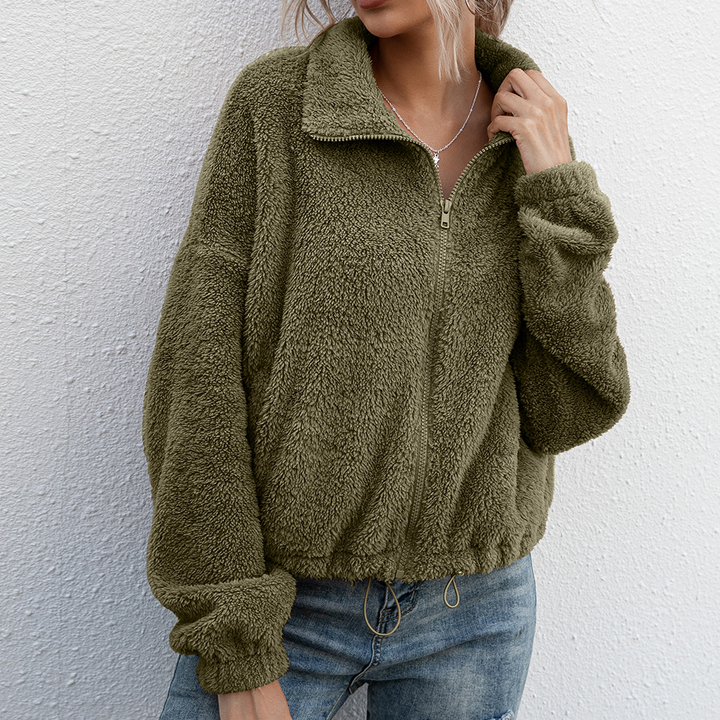 Levoire | Sweat À Capuche Zippé Pratique Vert