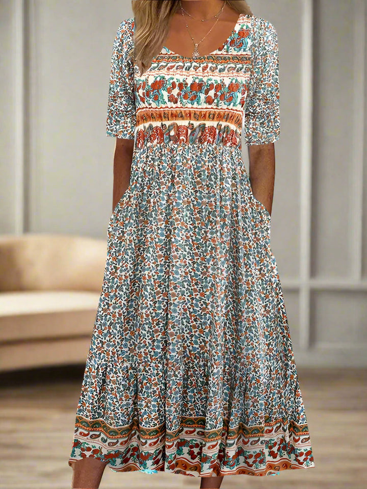 Levoire | Robe Pour Femmes Avec Motif De Couleurs Combinées