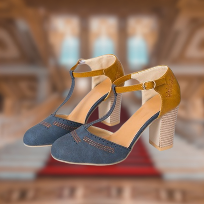 Levoire | Tacco fermé en style rétro Blu