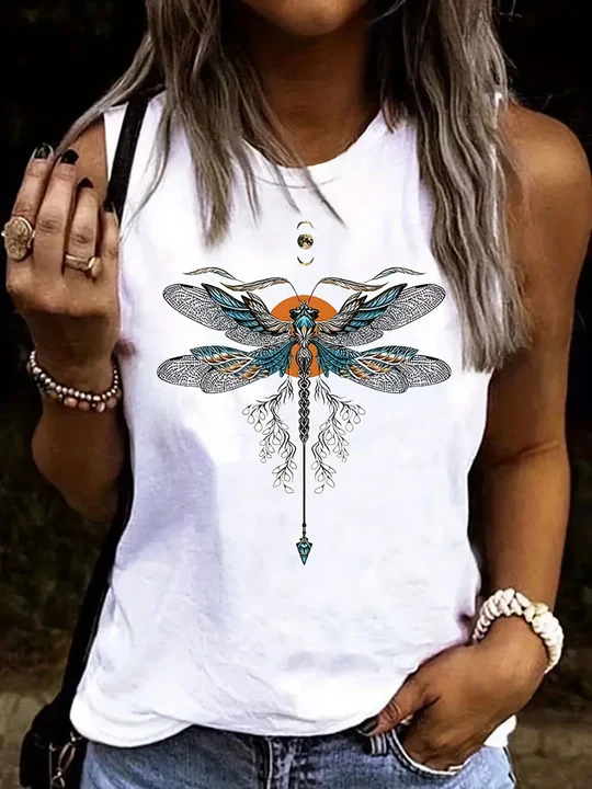 Levoire | T-Shirt D'Été Femme Imprimé Coccinelle Blanc