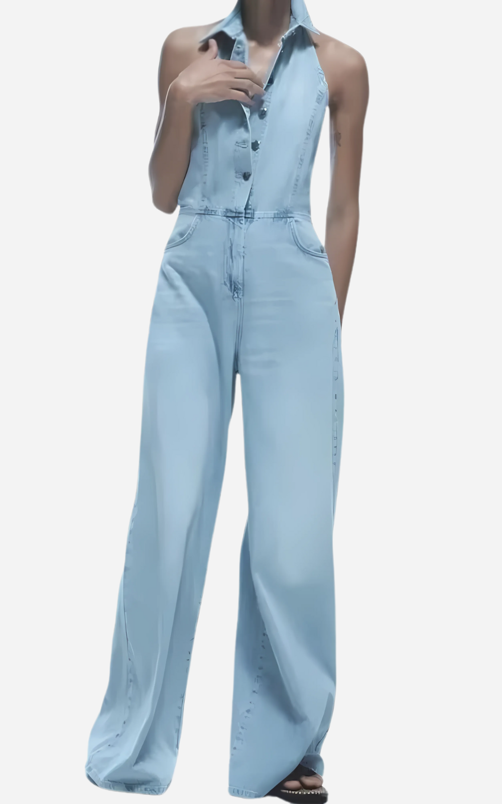 Levoire | Jeans Fluid Femmes Décontracté Élégance Denim Bleu