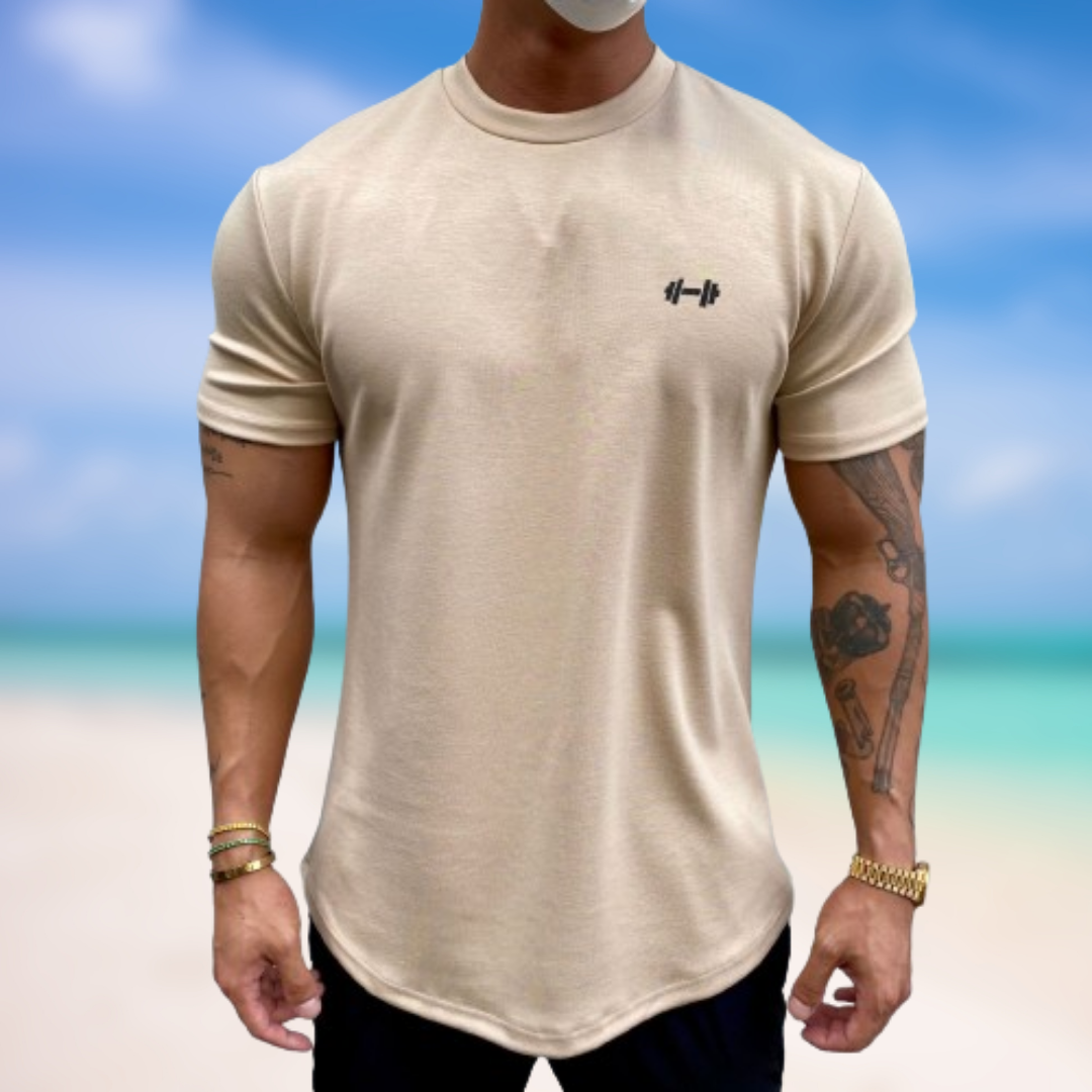 Levoire | T-shirt minimal à manches courtes Cachi