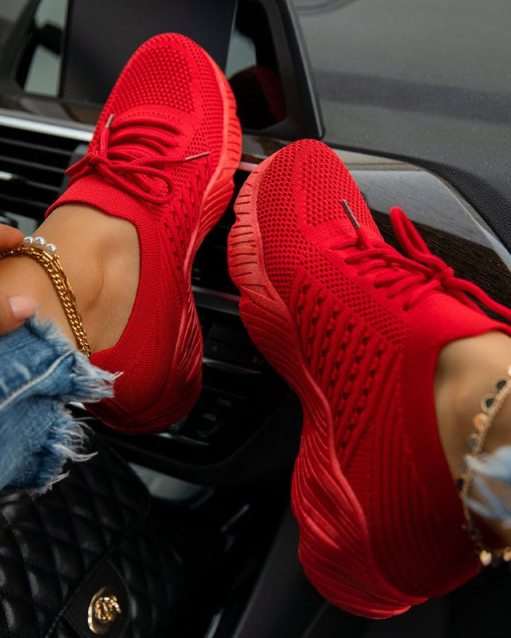 Levoire | Baskets En Maille Colorées Pour Tous Les Jours Rot