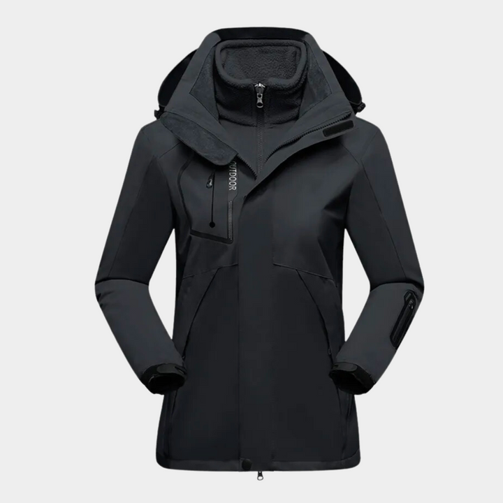 Levoire | Long Jacket FR Women Water Repellent Noir