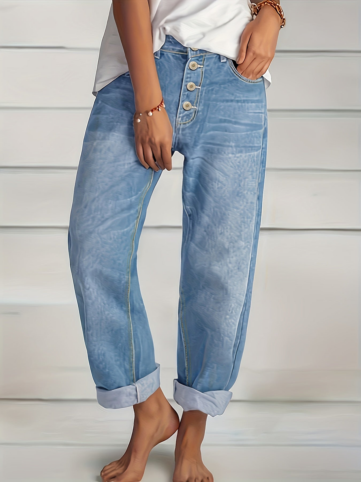 Levoire | Jean Taille Haute Pour Femmes Bleu clair