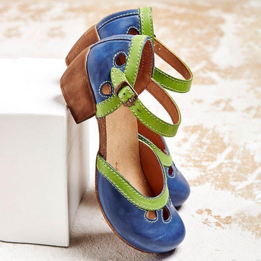 Levoire | Chaussures À Levoire | Talons Découpés À Lanières Réglables Pour - Femmes - Confortable Bleu