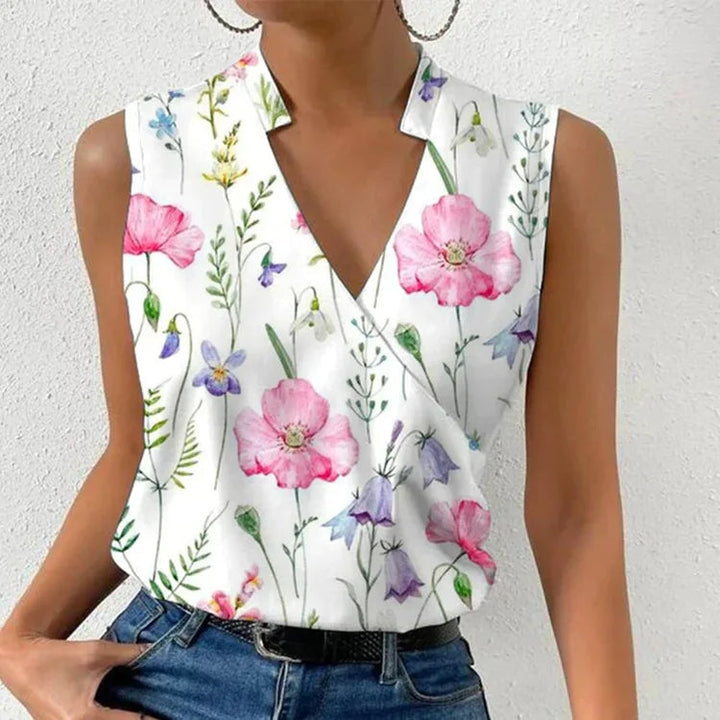 Levoire | T-shirt à col en V décolleté pour femmes A