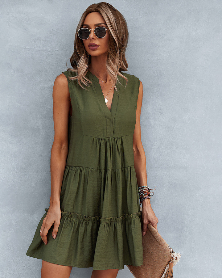 Levoire | Ibiza Mode Élégant Femmes Robe Pour L’été Vert