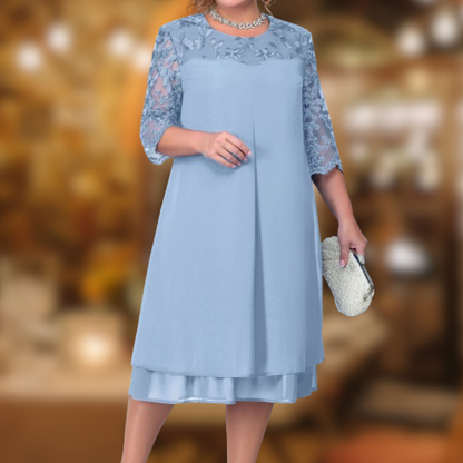 Levoire | Robe élégante brodée Azzurro