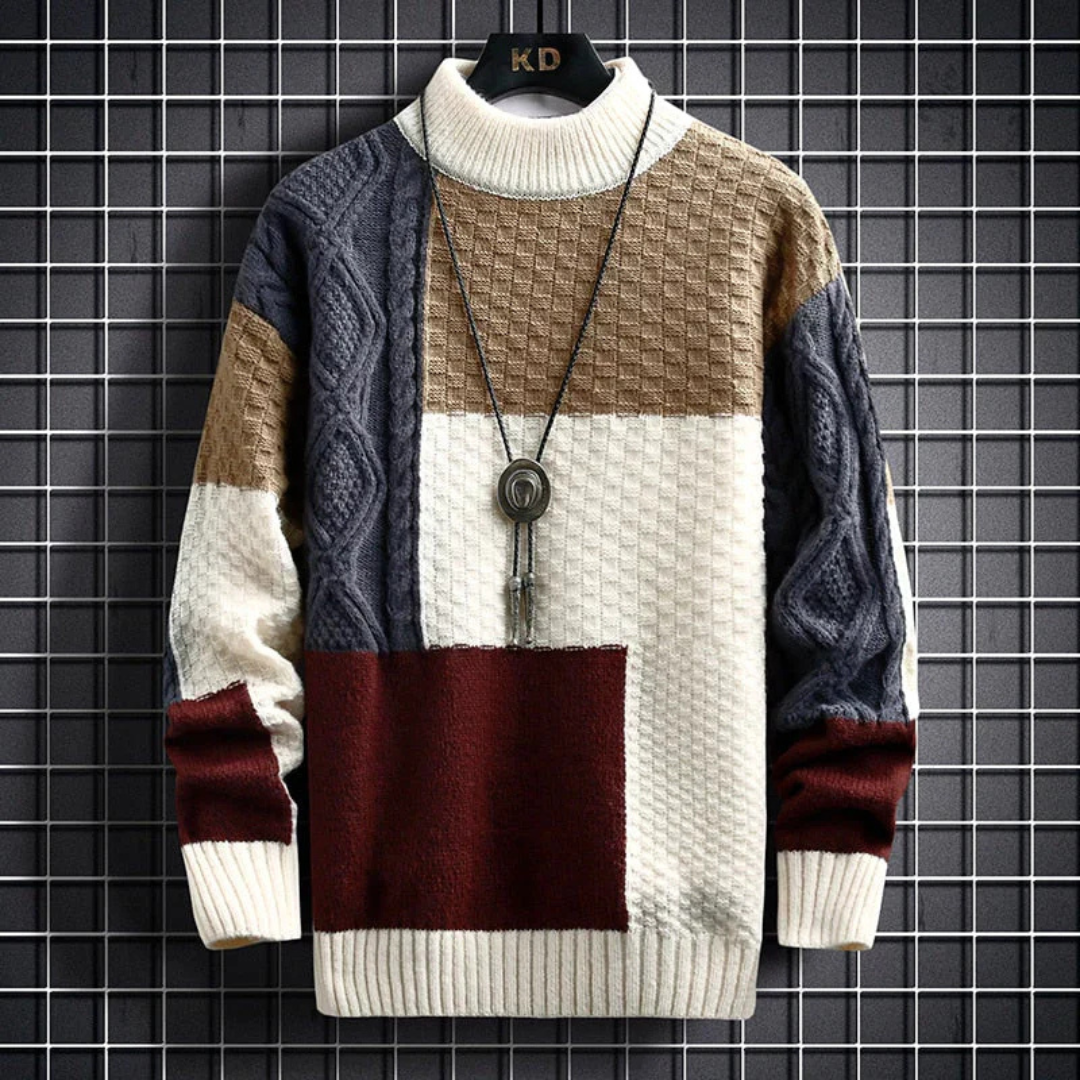 Levoire | Pull pour hommes chaud Abricot