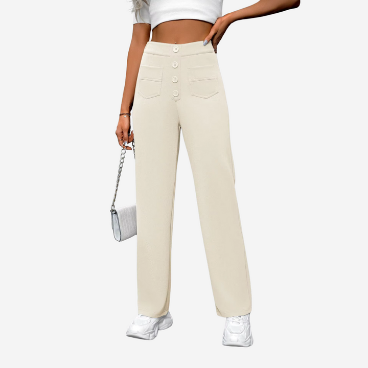 Levoire | Pantalons Droits Taille Haute