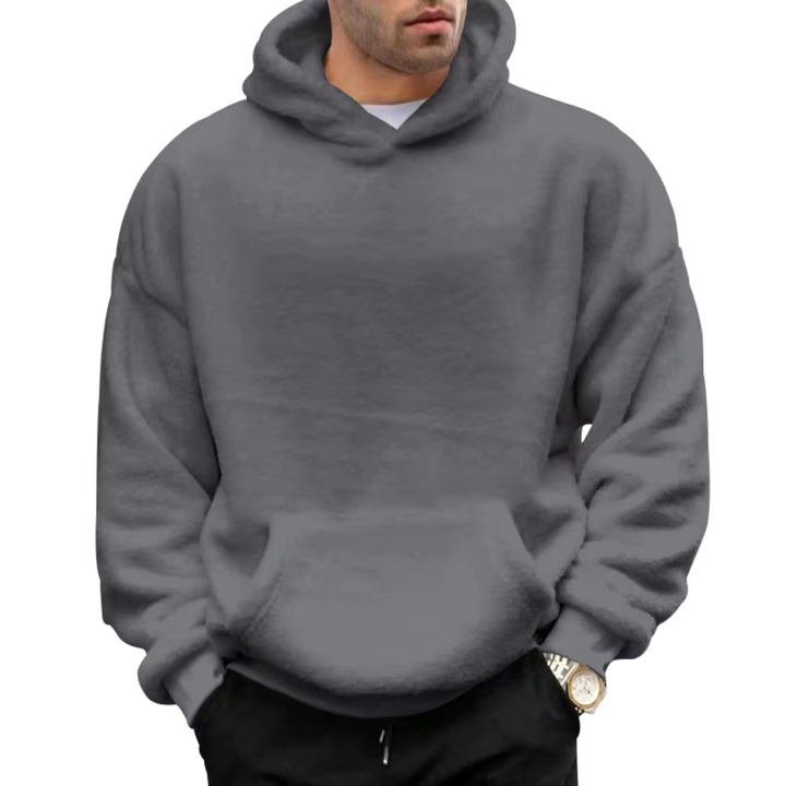 Levoire | Le sweat à capuche unisexe douillet pour l'automne Gris foncé