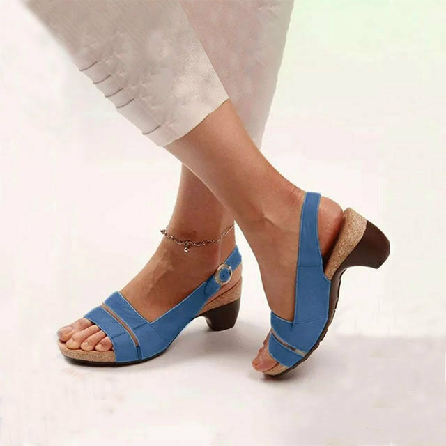 Levoire | À Talons Carrés Vintage Bleu