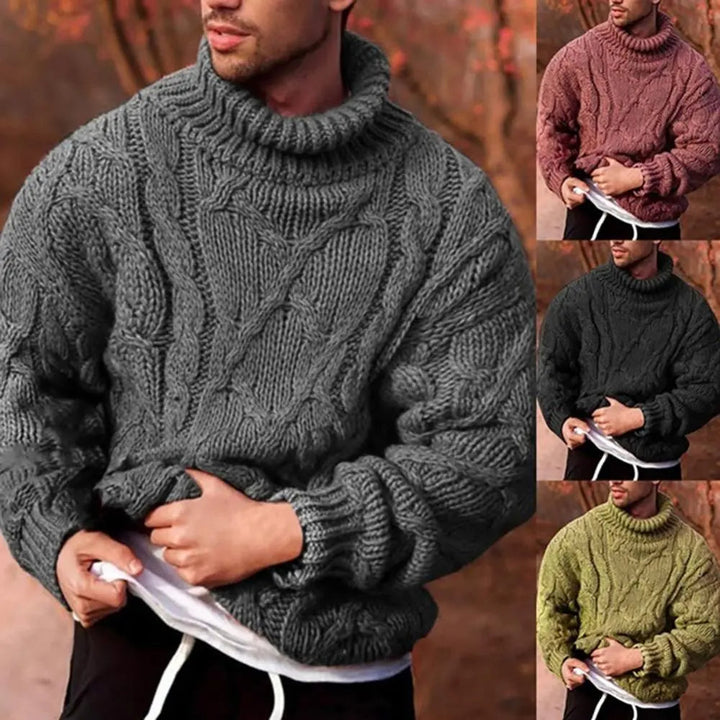 Levoire | Pulls Chauds Ajustés Pour Hommes Gris