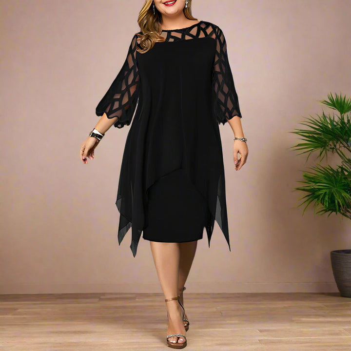 Levoire | Robe Midi Décontractée Avec Un Design De Manche Raffiné