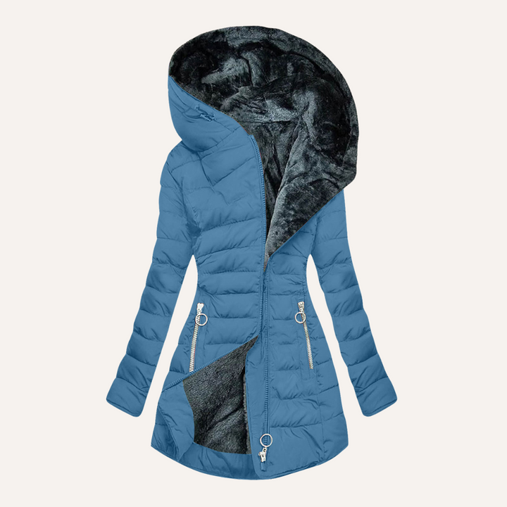 Levoire | V manteau d'hiver Bleu