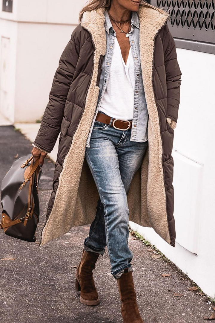 Levoire | Veste Réversible Élégante Pour Femmes Braun