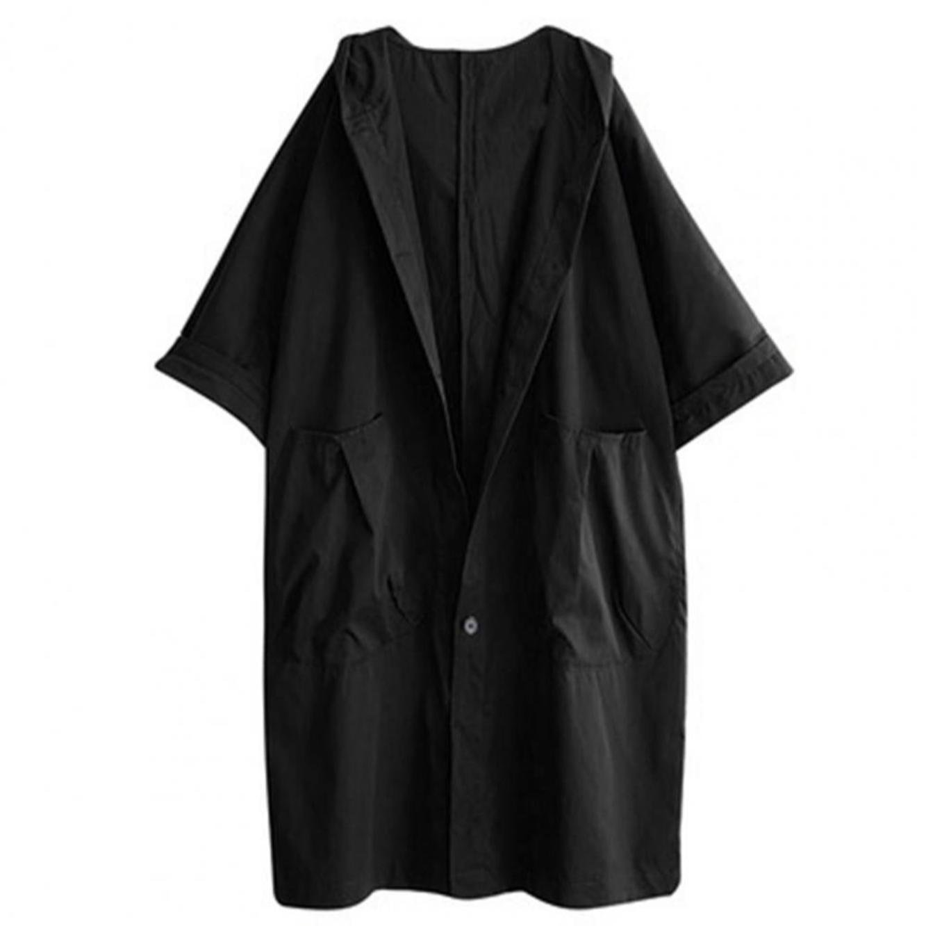 Levoire | Long Trench Coat Femmes Warm Noir Taille unique