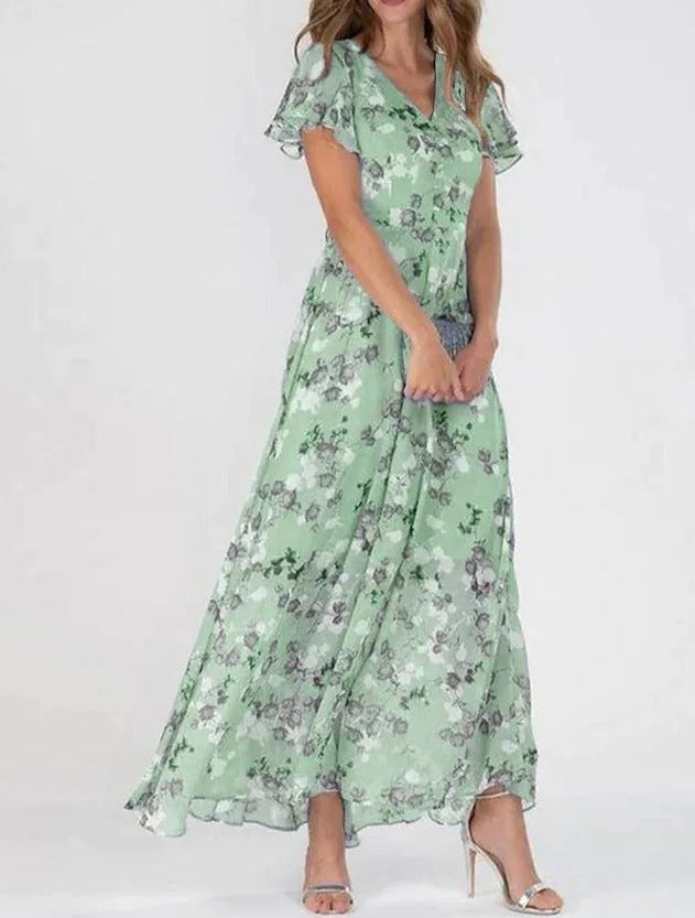 Levoire | Robe Simple Au Design Lgant Vert