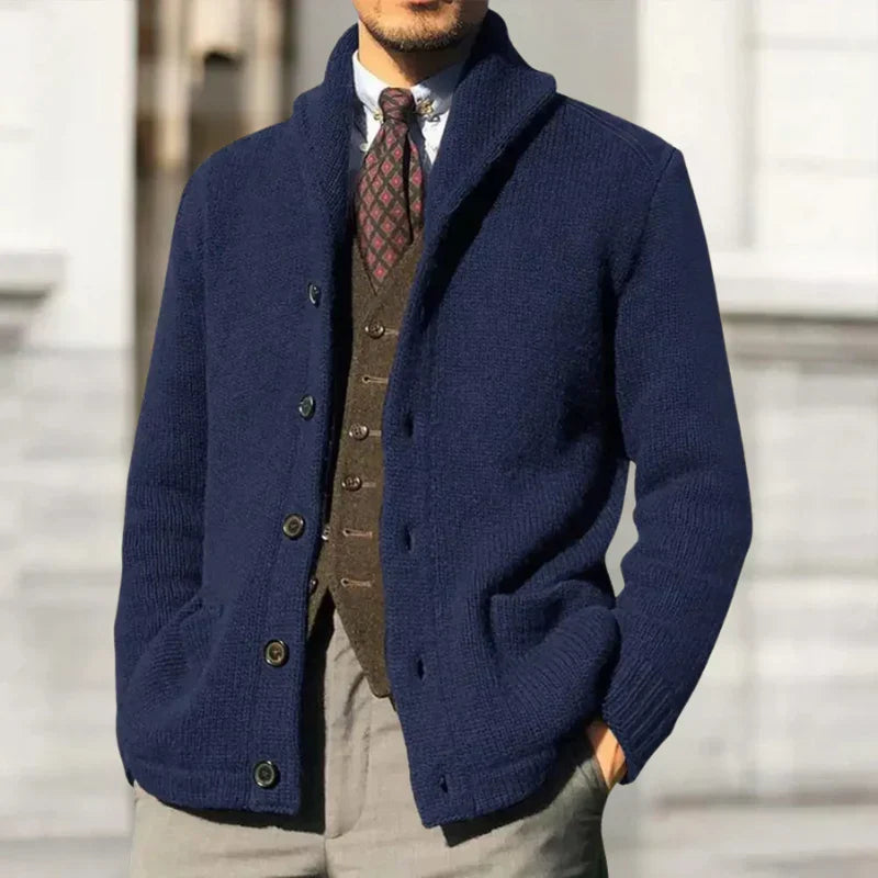 Levoire | Cardigan Élégant Bleu