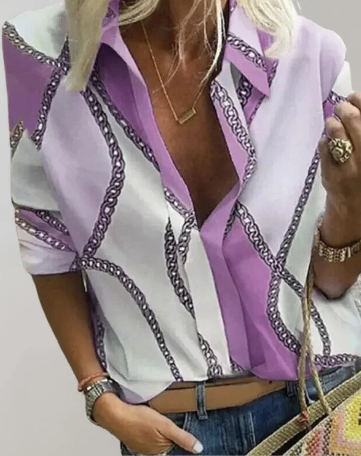 Levoire | Blouse À Manches Longues Adaptée À La Vie Quotidienne Lilas