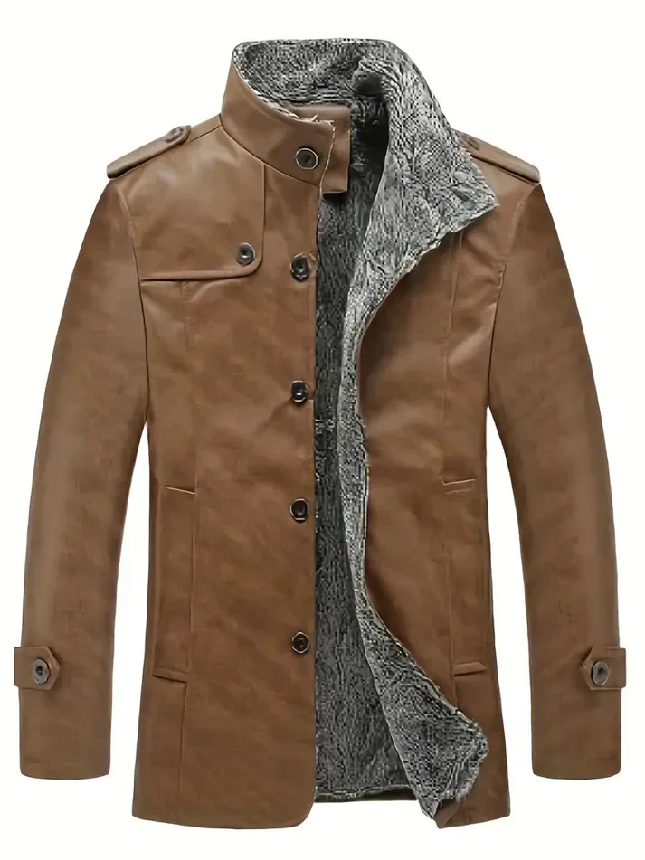 Levoire | Manteau Sophistiqué Homme Khaki