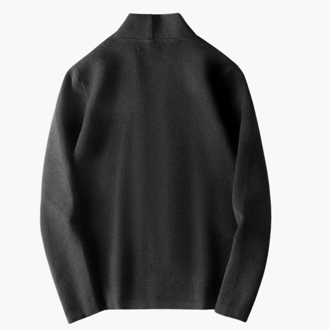 Levoire | Pull Col Rond Slim À Manches Longues Avec Boutons