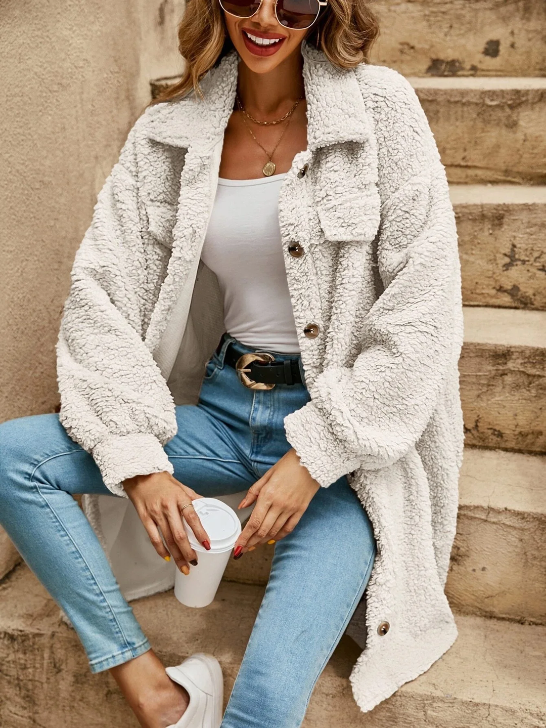 Levoire | Élégant Gilet En Tricot Pour Femmes Blanc