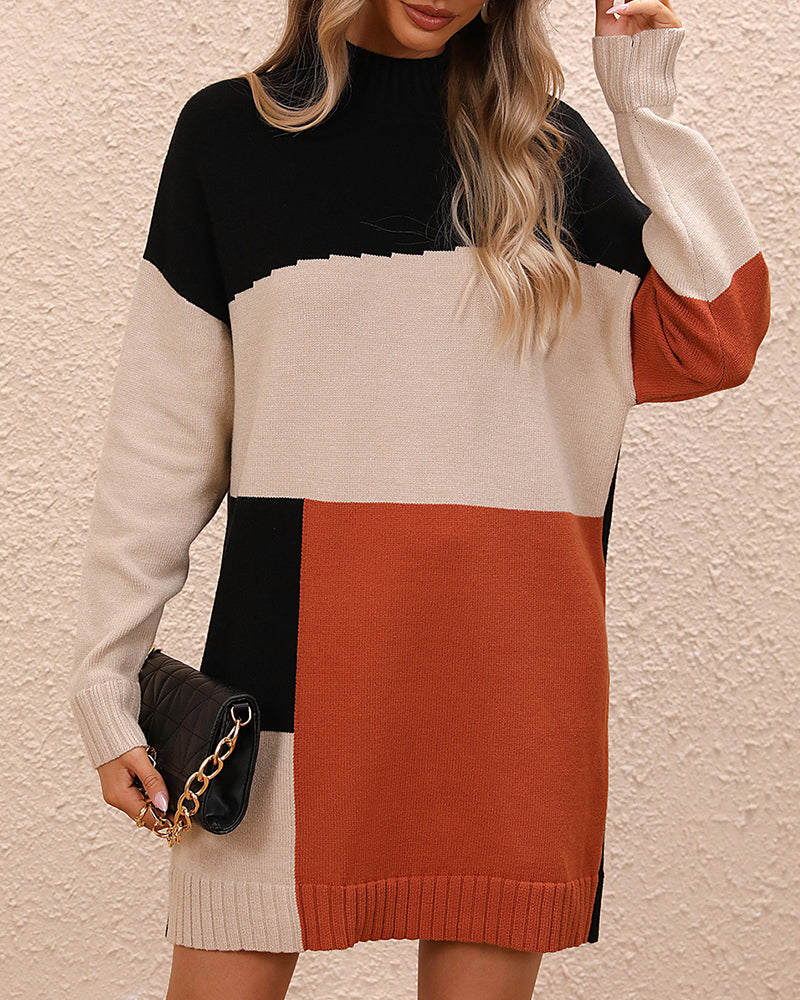 Levoire | Pull Long Pour Femme Abricot Noir