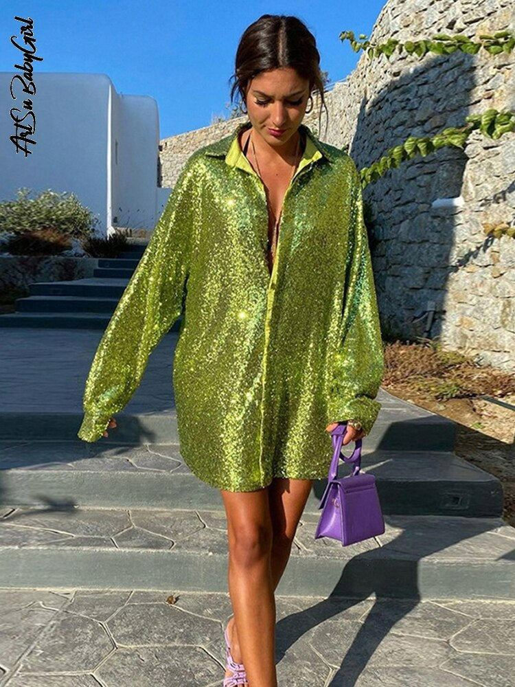 Levoire | Blouse Oversize Pour Femmes Vert clair
