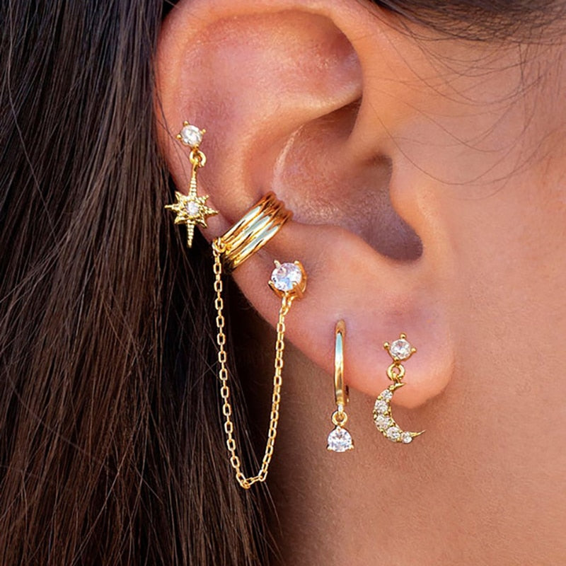 Levoire | Set De Boucles D'Oreilles Bohème Or Set complet parfait