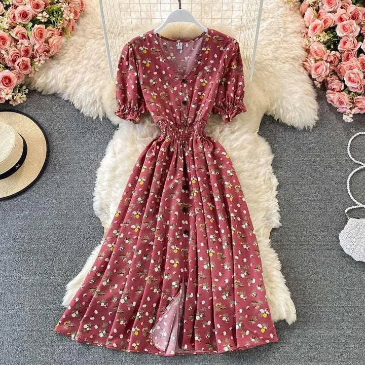 Levoire | Robe femme à manches courtes Rosenrot Une taille