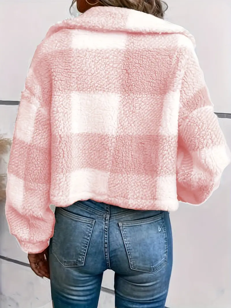 Levoire | Veste En Teddy Douce Courte Pour Femmes