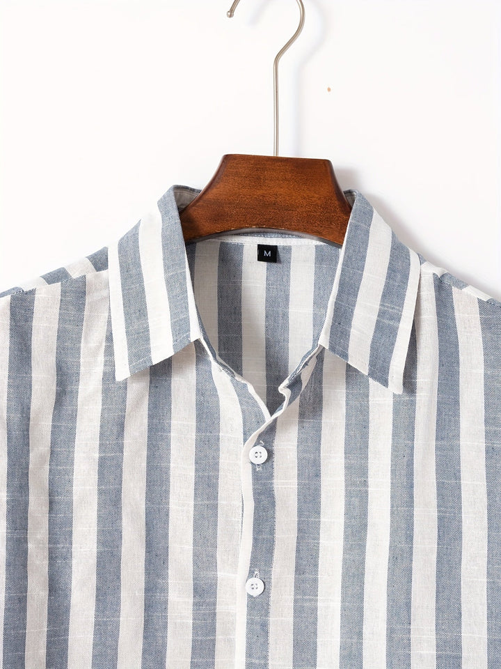 Levoire | Chemise Homme Rayée Avec Revers