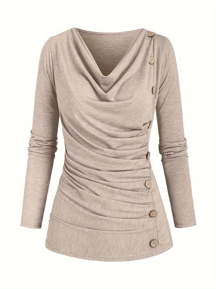 Levoire | Top Tricot Uni Avec Col Et Satin