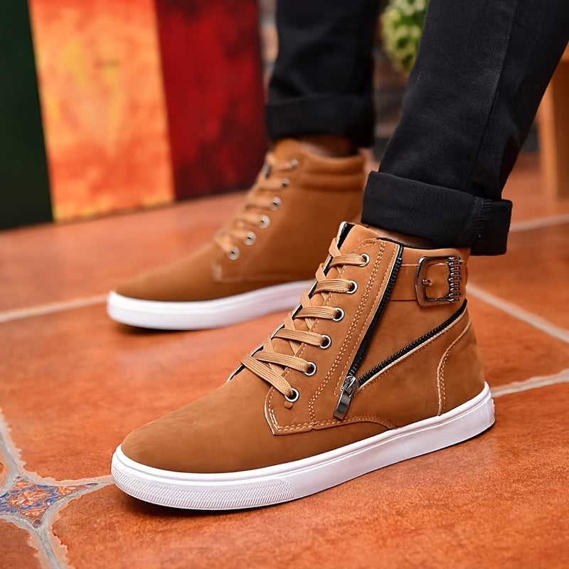 Levoire | Chaussures En Toile Avec Doublure En Polaire Et Fermeture Éclair Braun