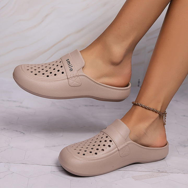 Levoire | Imprimé De Lettre Eva Chaussures En Bois Avec Semelle Souple Khaki