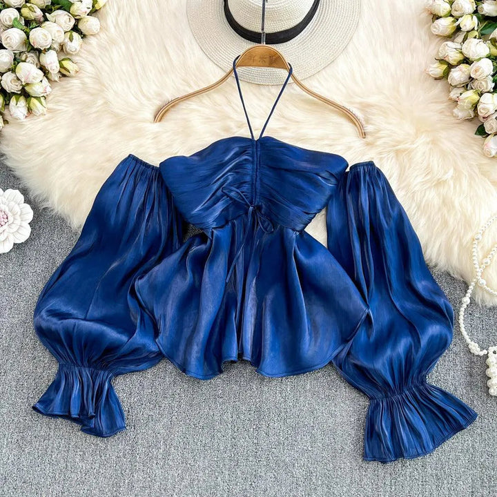 Levoire | Chemise Française Retro Puffihihn Bleu Taille moyenne