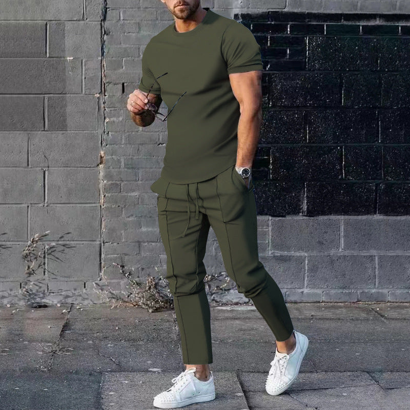 Levoire | Costume Minimaliste Pour Hommes Vert olive