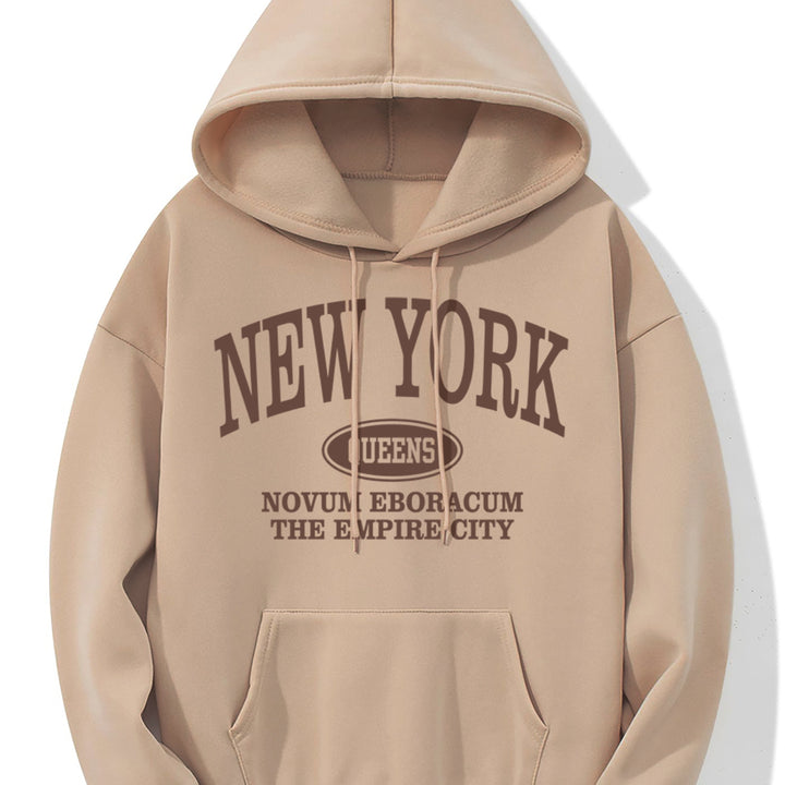 Levoire | Sweat À Capuche Avec Impression D'Imprimerie De New York Et Poche Kangourou
