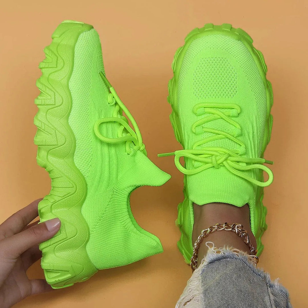Levoire | Chaussures pour femmes en tissu respirant Tout vert