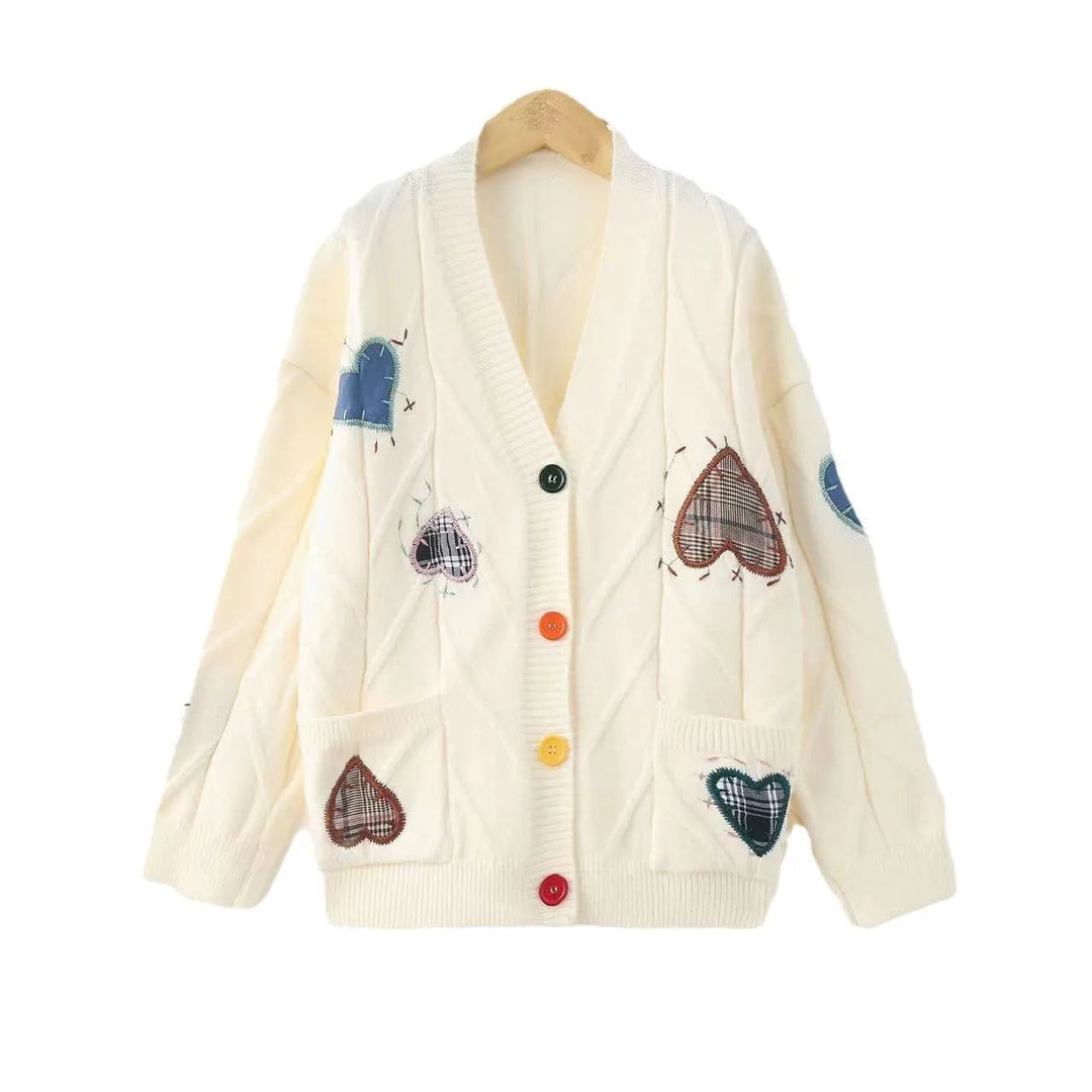 Levoire | Cardigan en tricot avec des manches ballon