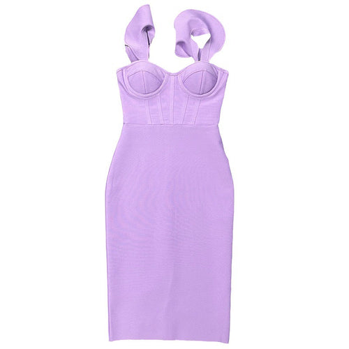 Levoire | Robe élégante unie ajustée aux hanches