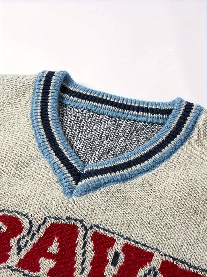 Levoire | Pull Rento V-Col Montant "Brave" Avec Impression