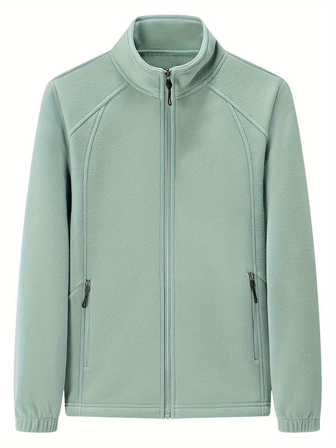 Levoire | Veste douce col montant manches longues Vert clair