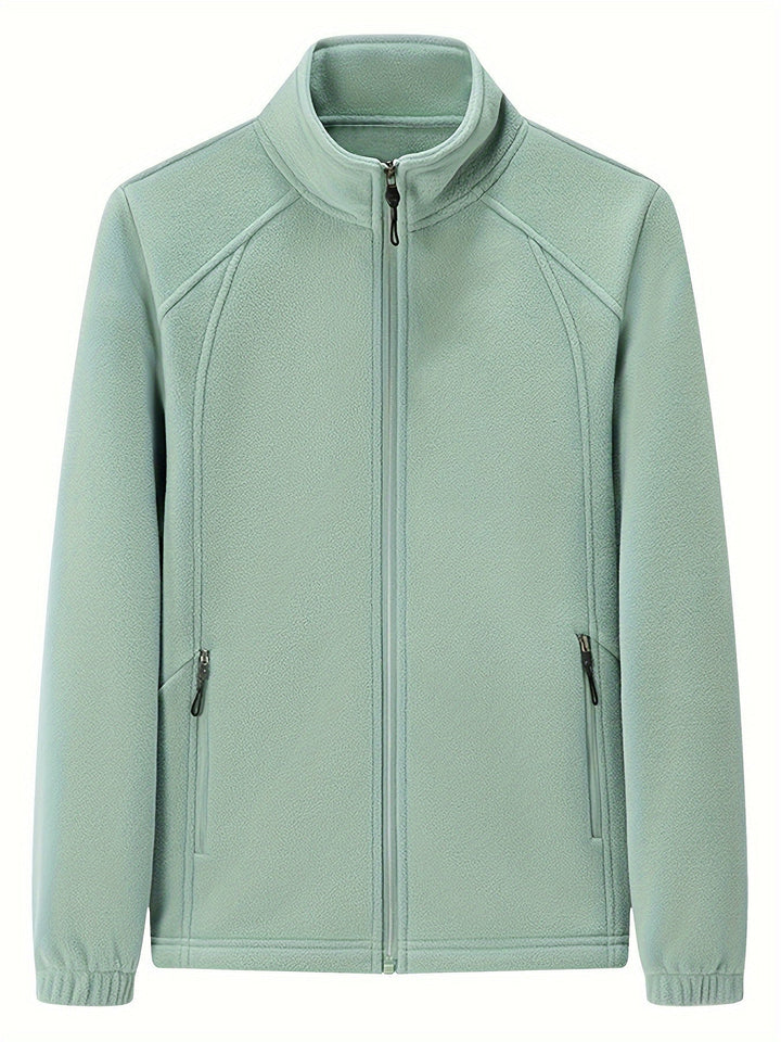 Levoire | Veste douce col montant manches longues Vert clair