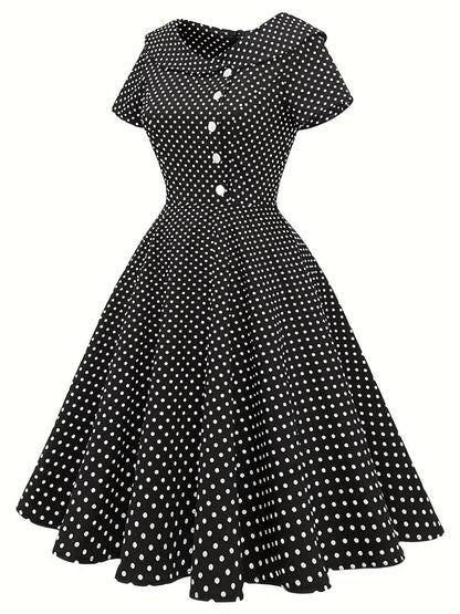 Levoire | Robe midi à pois pour femme